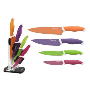 Набор ножей Fissman SAMBUCA 5 предметов с подставкой (2655)