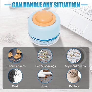 Міні-пилосос бездротовий синій GOMETY