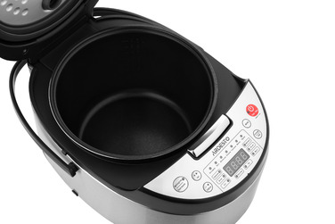 ARDESTO Мультиварка MC-P13, 860Вт, чаша-5л, электронное управл., книга рецептов, нерж. сталь+пластик, серебристо-черная