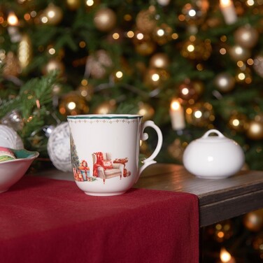 Набір з 2-х кухлів Fissman 350 мл CHRISTMAS EVE порцеляна (13761)