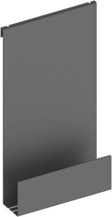 Алюмінієвий душовий піддон Keuco, чорний, зі знімним кошиком, гачком для рушників і зливними отворами, 32x60x12см, для підвішування в душі