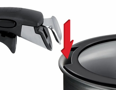 Набір скляних кришок Tefal Ingenio, 16см, 18см, 20см, скло, пластик, чорний