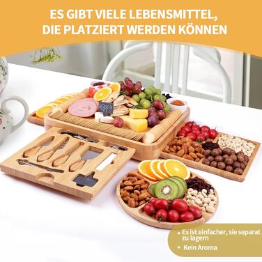 Бамбукова дошка для снеків BEAUTLOHAS