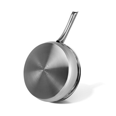 Сковорідка глибока Fissman 26x7 см ELIA з антипригарним покриттям нержавіюча сталь (5529)