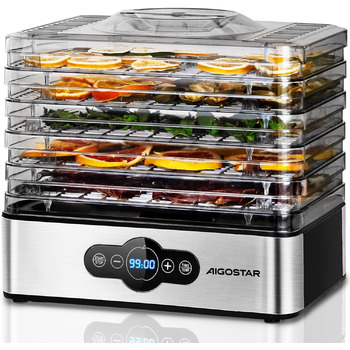 Сушильная машина на 5 полиць, 240 Вт Aigostar