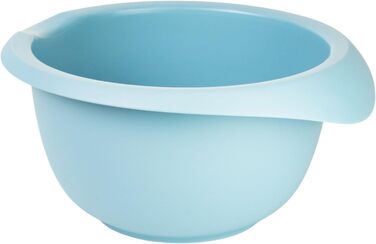 Миска для випічки Westmark 3,5 л - з носиком - кришка з двох частин - миска для змішування без бісфенолу А, нековзна та придатна для миття в посудомийній машині (червона/біла) (синя, без кришки)