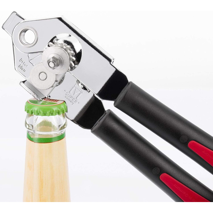 Відкривачка для плоскогубців Westmark з підйомником капсули та кришки, довжина 22 см, сталь/пластик, галантний супер, чорний/червоний, 29412260