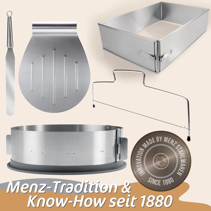 Форма регульована для випікання з нержавіючої сталі, висота 30 см 4smile