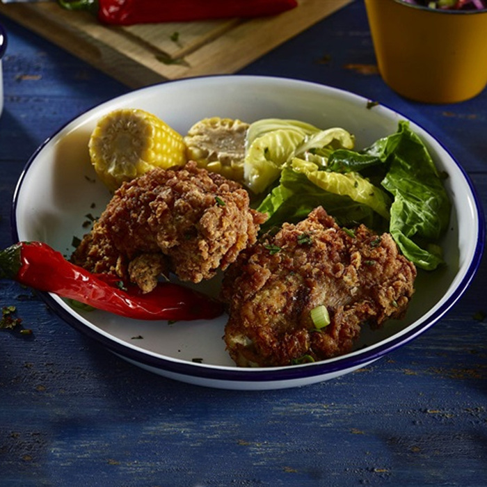 Тарілка 18 см біла емальована для пасти та рису, GenWare