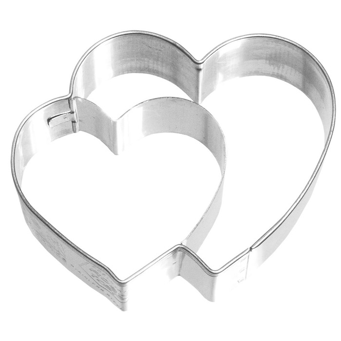 Форма для печенья в виде двух сердец, 6,5 см, RBV Birkmann