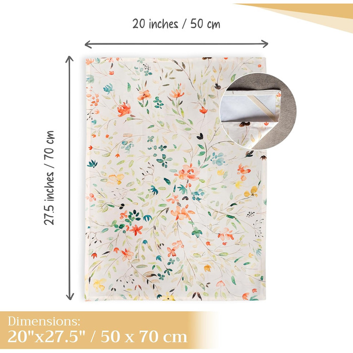 Набір із 3 багатоцільових кухонних рушників Maison d&39 Hermine Rural Christmas, 100 бавовна Барні рушники День подяки/Різдво (50 см x 70 см) (Кольмар)