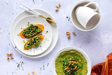 Обеденный сервиз на 6 персон из высококачественного гостиничного фарфора белого цвета, набор тарелок из 12 предметов в винтажном дизайне, набор прочных фарфоровых тарелок 12 шт., 931461 Dalia