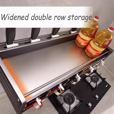 Настінний органайзер для кухонного приладдя 40 см сірий Dxcaicc