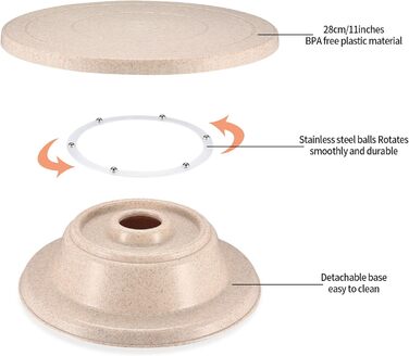 Подставка и скребки для торта 28 см SZJYG
