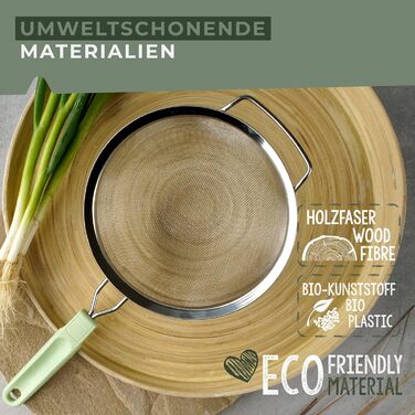 Cито кухонне тонке 20 см сіро-зелене Ecolution Fackelmann