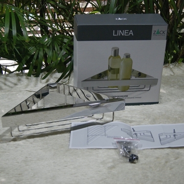 Кутова поличка для ванної Linea Zack