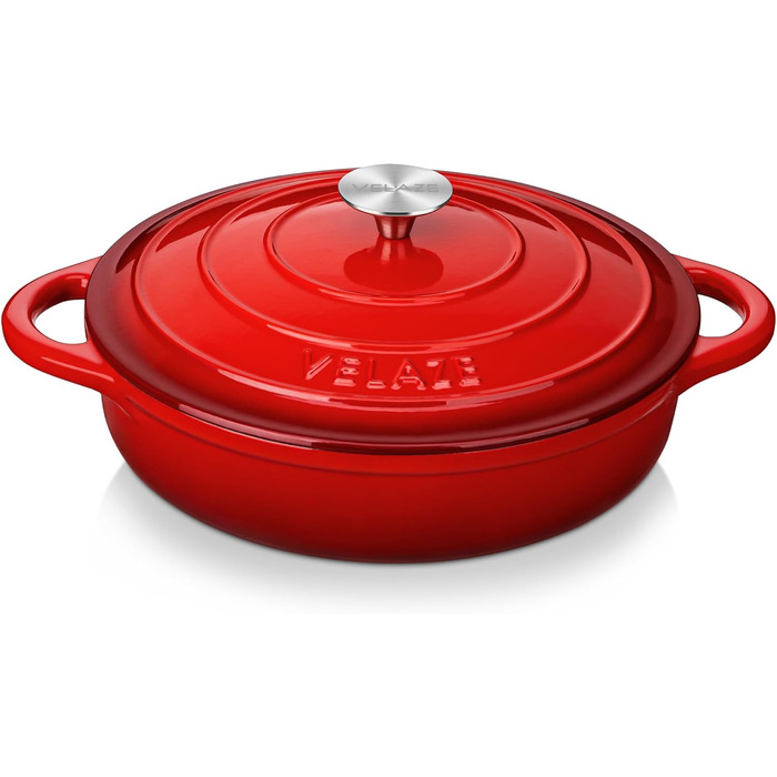 Чугунная кастрюля для выпечки хлеба 28 см, 3.5 л. Velaze