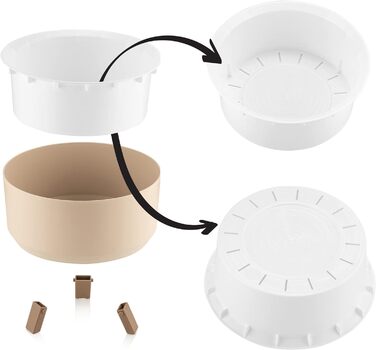 Набір горщиків для квітів 3 шт. Uandu