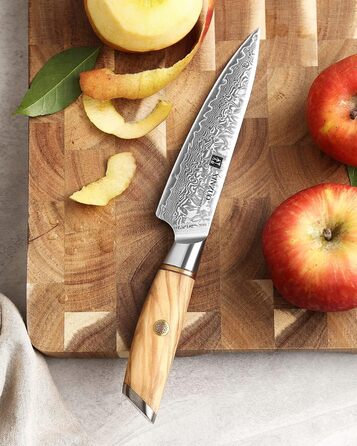 Універсальний ніж 13 см, дамаська сталь XINZUO