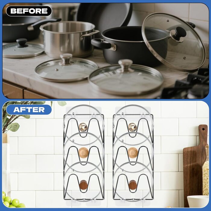 Органайзер для кришок від каструль 2 шт YEXEXINM