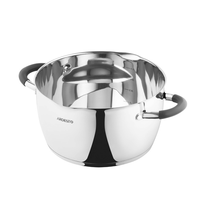 ARDESTO Gemini Pan, стеклянная крышка, 5,5 л, нержавеющая сталь