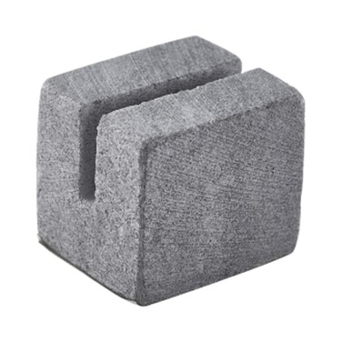 Меню-холдер 3*2.5*2.5 см, мармуровий, сірий, GenWare