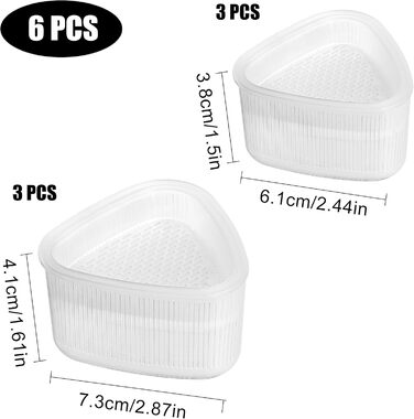 Трикутні форми для суші суші 6 шт Yesaler