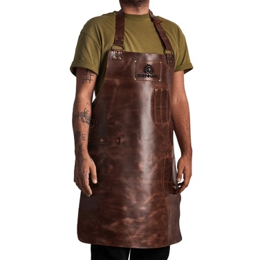 Фартух для барбекю шкіряний, коричневий Burnhard