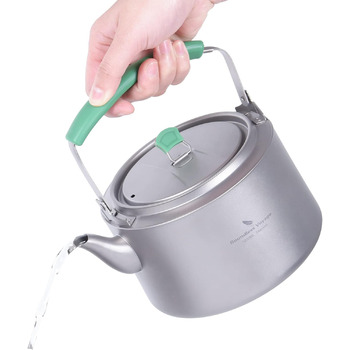 Кемпінговий титановий чайник  1200 мл. iBasingo