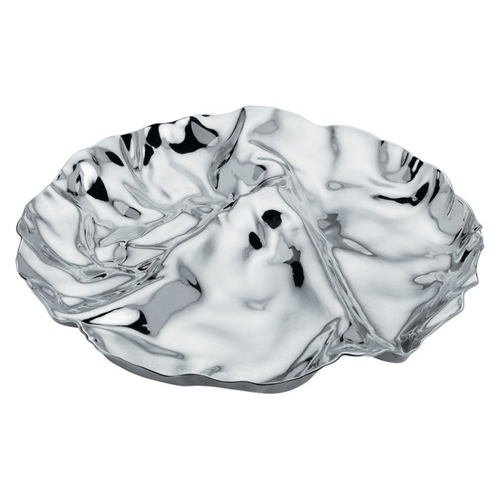 Блюдо 28,4х4х28,4 см металлик Pepa Alessi