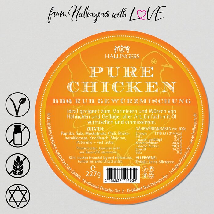 Класичний набір спецій Hallingers - Подарунковий набір спецій ручної роботи, 12 спецій з усього світу (Набір) - Літній подарунок та ідеальний подарунок для барбекю День народження, вітання, новоселення, річниця, безкоштовні класичні спеції., 12 спецій (73