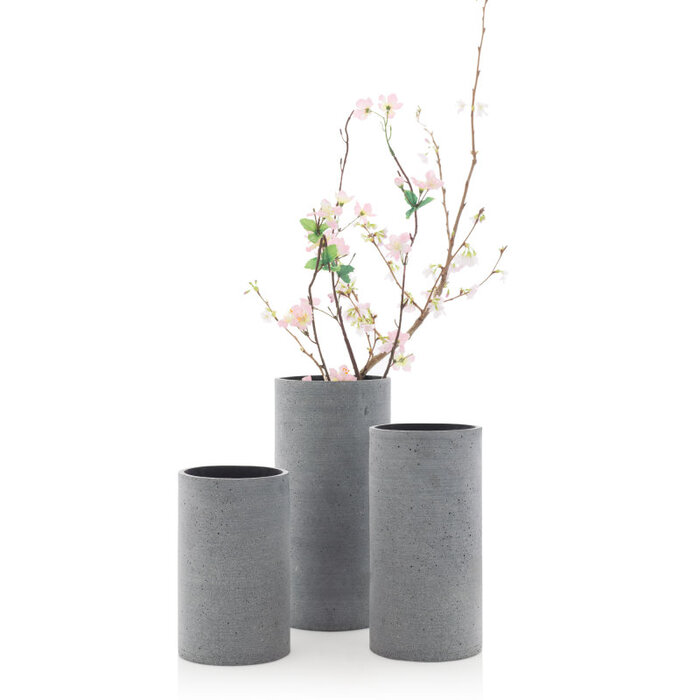 Ваза 20 см темно-сіра S Coluna Blomus