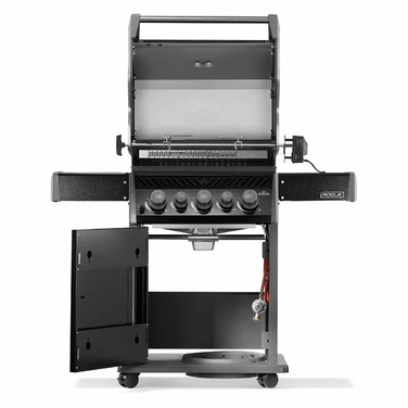 Газовий гриль Napoleon Rogue 425R з бічним пальником Sizzle Zone та вертілем, чорний RB425RSBPK-2-UA-R Код: 013123