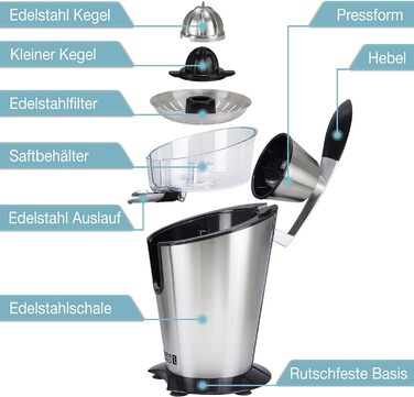 Соковижималка електрична 600 Вт для цитрусових LEBENLANG