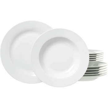 Набір тарілок на 6 персони, 12 предметів, білий BIANCO Ritzenhoff & Breker