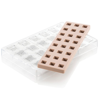 CH015 Набір форм для праліне QUADRO 25х25 h15 мм (24 шт.)