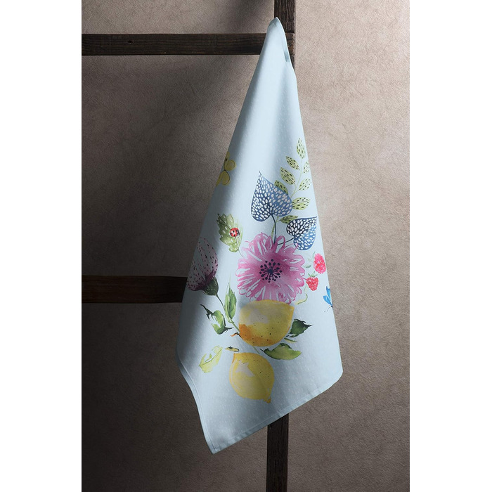 Набір із 3 багатоцільових кухонних рушників Maison d&39 Hermine Сільське Різдво зі 100 бавовни Барні рушники День подяки/Різдво (50 см x 70 см) (Jardin D&39ete - М&39ятний)