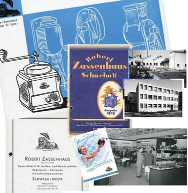 Ручна кавомолка Zassenhaus BRASILIA Бук 12 x 12,5 x 20 см для помелу кавових зерен Плавне регулювання помелу з оригінальною кавомолкою Zassenhaus (червоне дерево)