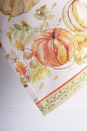 Набір з 3 багатоцільових кухонних рушників Maison d&39 Hermine Сільське Різдво зі 100 бавовни Барні рушники День подяки/Різдво (50 см x 70 см) (помаранчевий (ніжний) або нейтральний з помаранчевими акцентами)