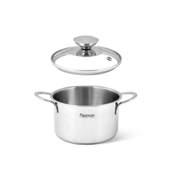 Каструля зі скляною кришкою 12 см 0,8 л Bambino Fissman
