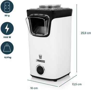 Потужність Princess 500 Вт, без BPA, компактний дизайн, з 10 паличками та мірною ложкою, деталі, що можна мити в посудомийній машині, нековзні ніжки, простий у використанні, 292990 (Стандартний, Стандартний)