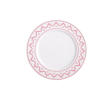 Тарілка для сніданку 21 см, червона Cross Stitch Kahla