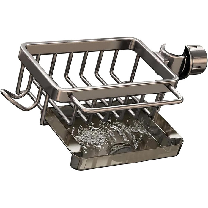 Тримач для губки для кухонного змішувача, сірий Generic