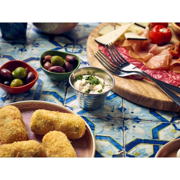 Соусник металевий ребристий 71 мл, GenWare