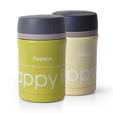 Термос для їжі Fissman 450 мл жовтий (9641)