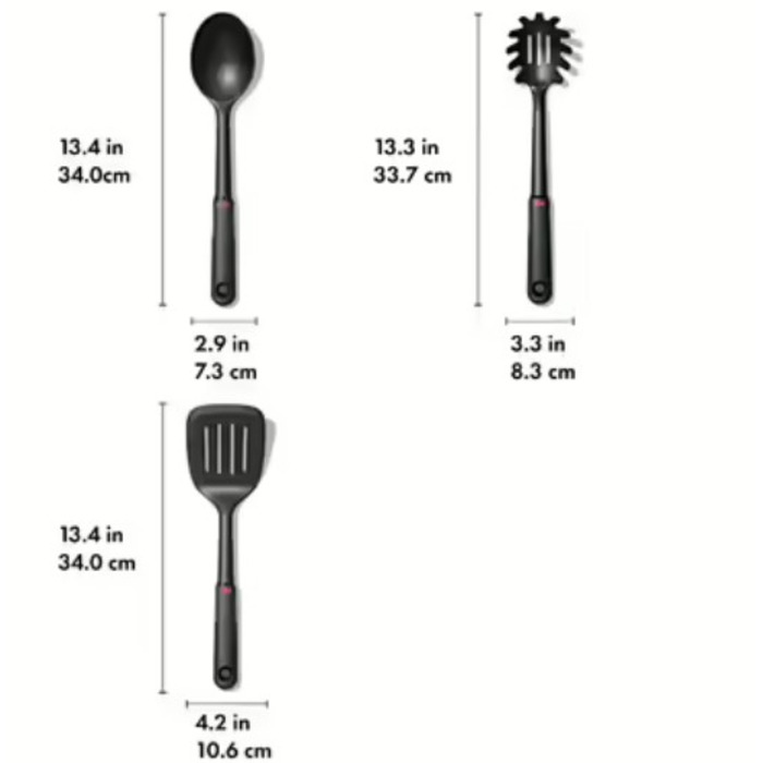 Лопатки нейлонові набір 3 шт OXO