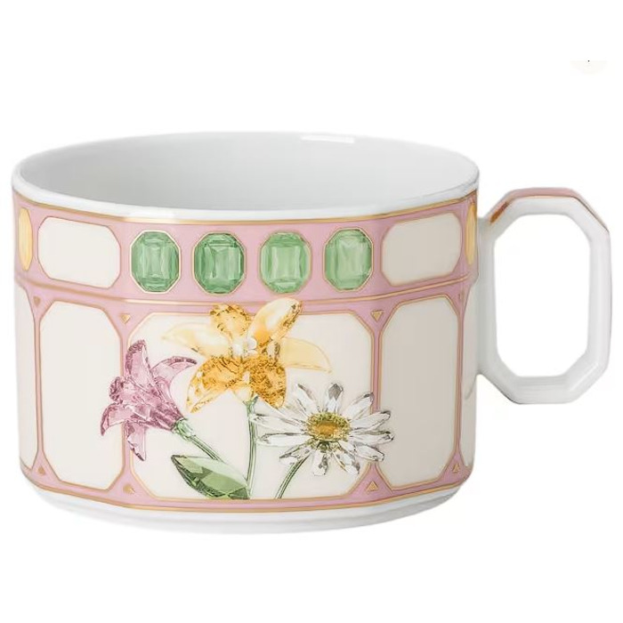 Чашка для чаю 0,26 л з блюдцем, Зефір IDYLLIA Swarovski x Rosenthal