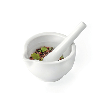 Ступка з товкачем, 10 см біла Macino Gefu