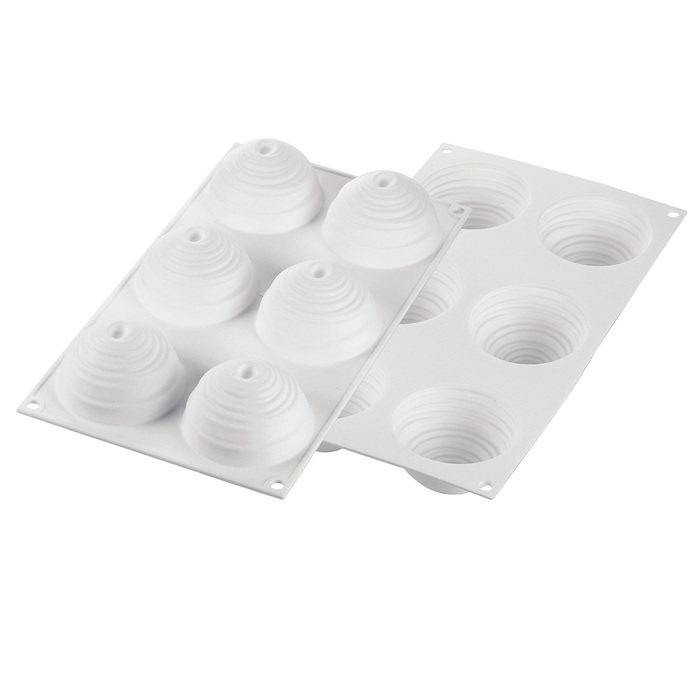 MONTBLANC 105 Форма силіконова 'Монблан' Ø74 h 42 мм (105 мл x 6)