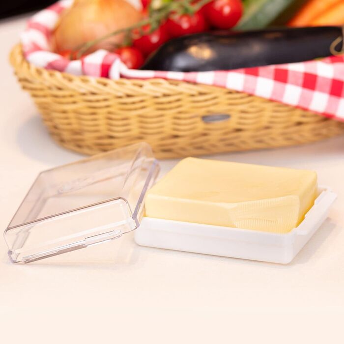 Маслянка Westmark - Ідеально підходить для сервірування та зберігання - Можна мити в посудомийній машині - Спеціальне полегшення для безпечного захоплення (традиційний, набір з 2 шт. )